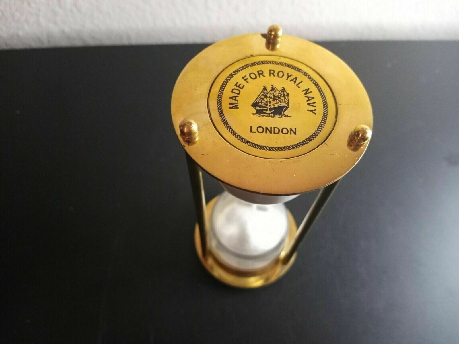 Brass Nautical Maritime Hourglass Sand Timer Hour Glass Vintage Maritime Marina