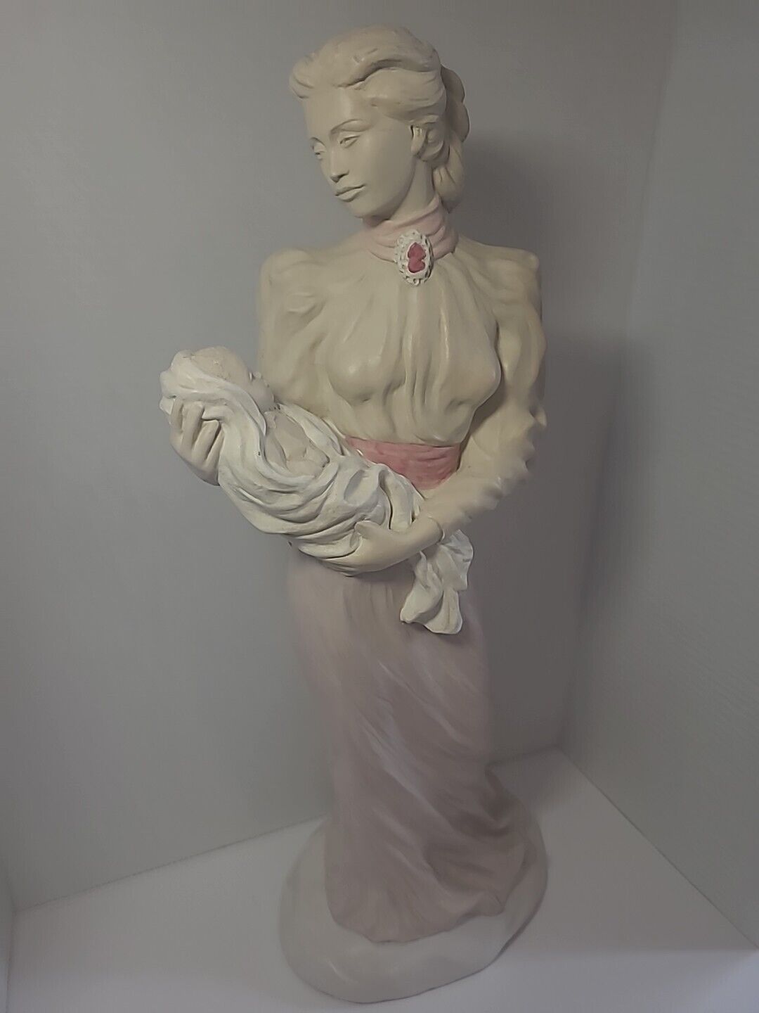 Beautiful Alice Heath Sculpture, 1990 Mother &Child, Love Victorian, Packed Well