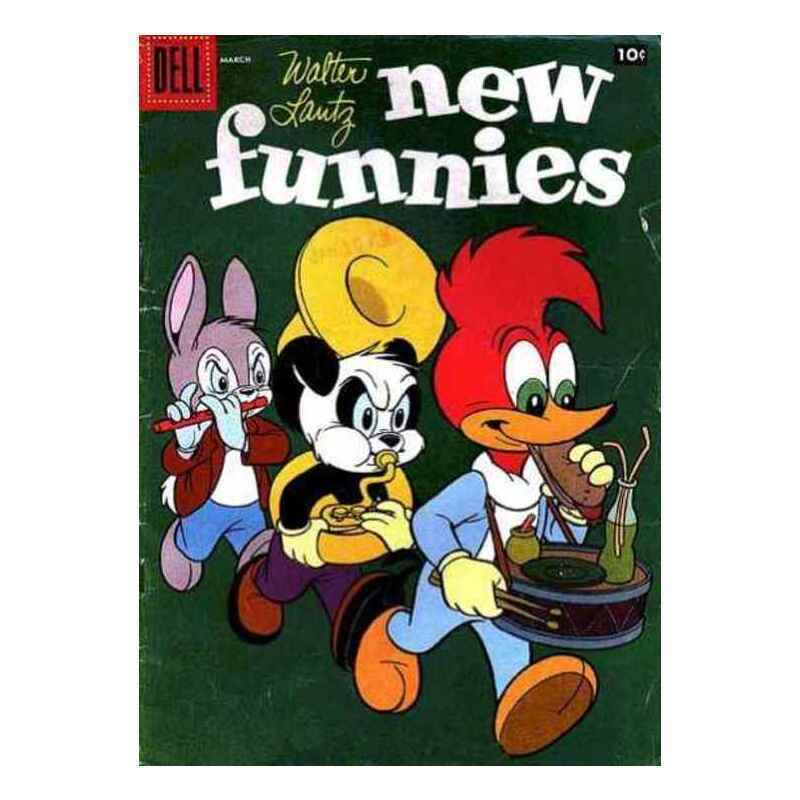 New Funnies #253 in Very Good minus condition. Dell comics [o{