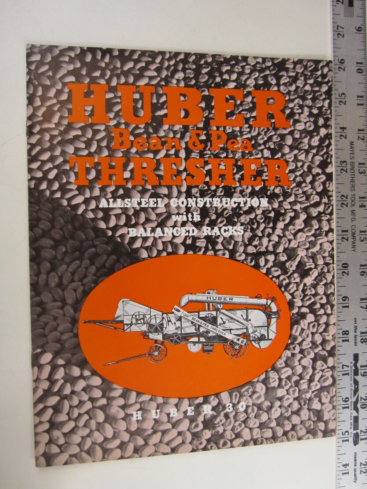 SF  30\'s 40\'s HUBER Bean & Pea Thresher Model 30 Brochure NOS BIS