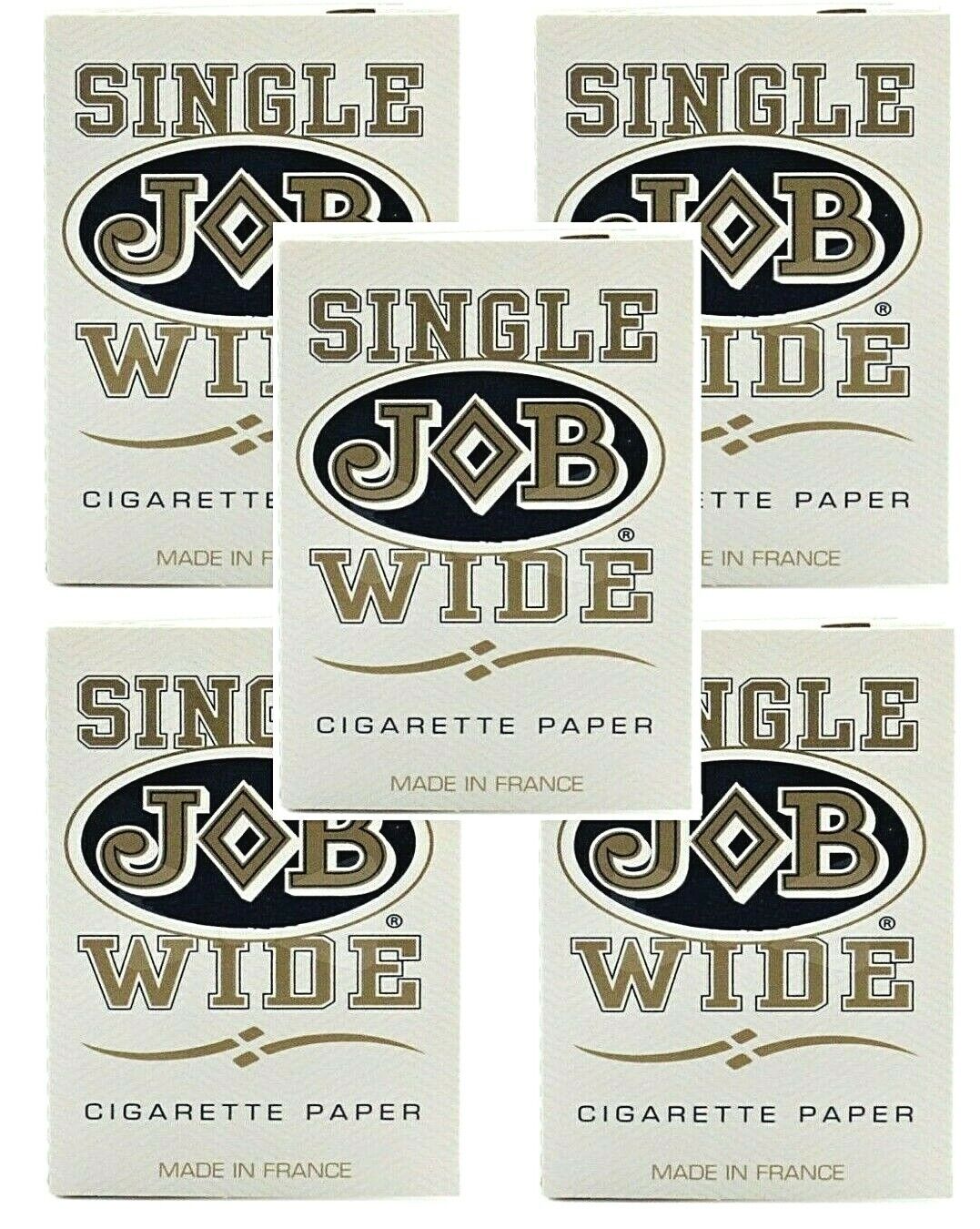 5x Job Rolling Papers Single Wide 1.0 Original 32 Lvs/Pk *5 Packs* USA SHPD*