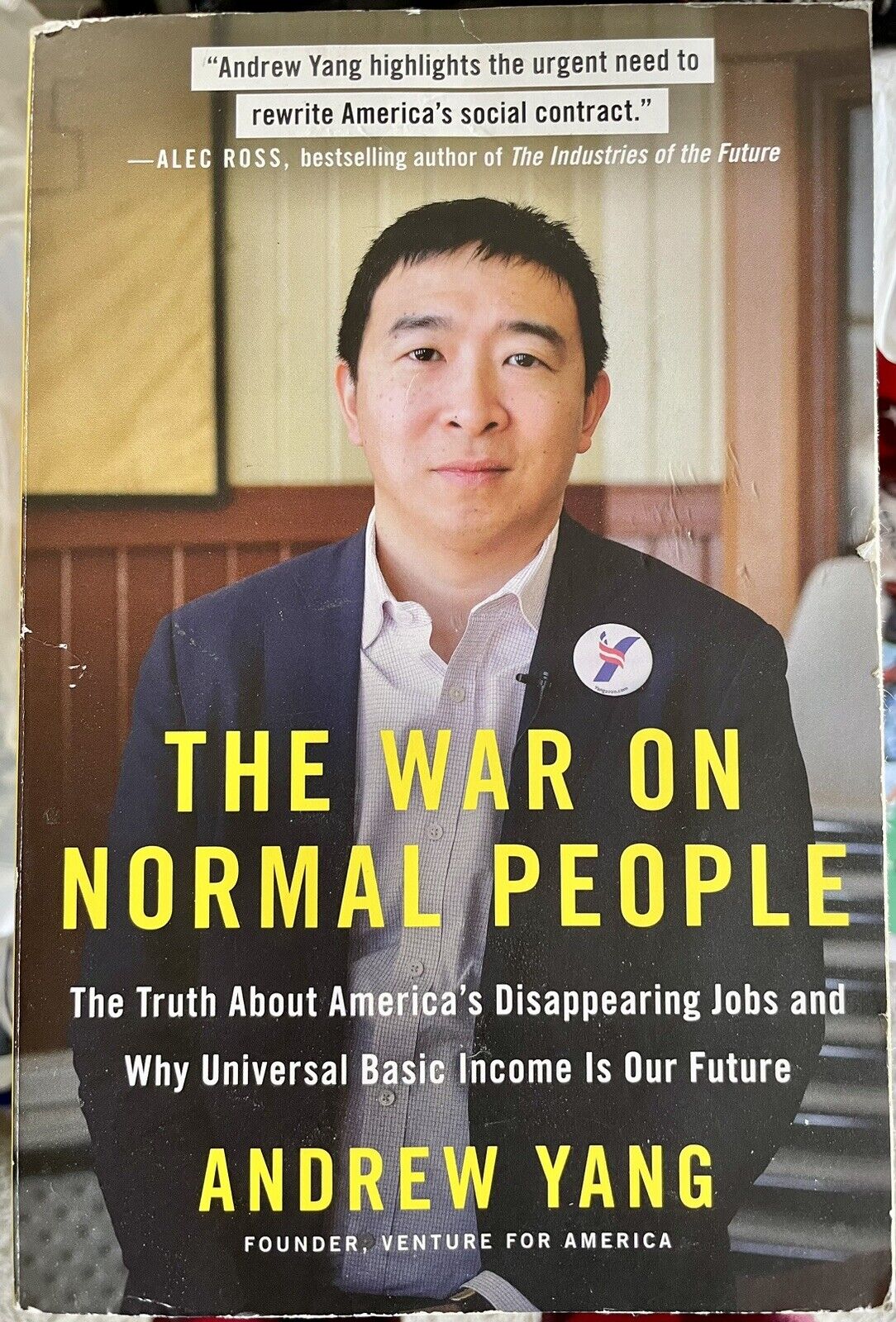*SIGNED* Andrew Yang The War On Normal People - Used Book
