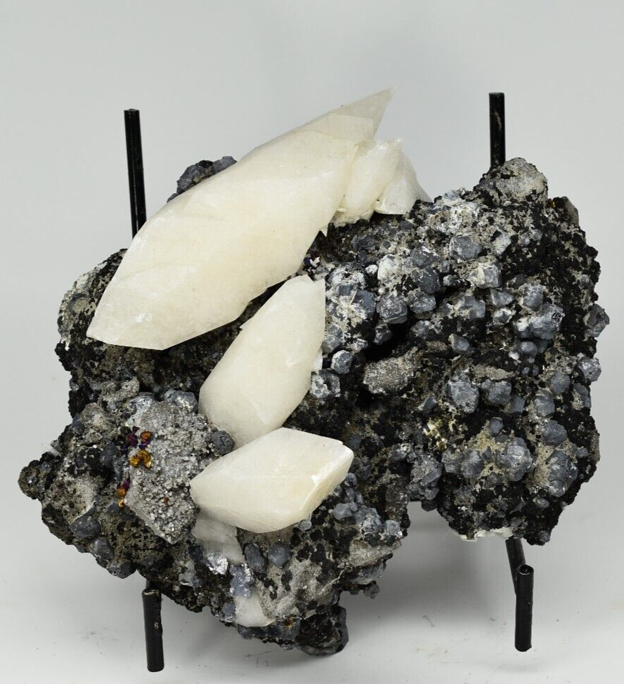 Calcite, Galena, Chalcopyrite, Sphalerite - Buick Mine, Iron Co., Missouri
