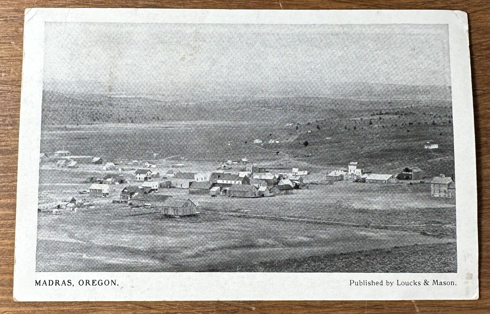 c. 1908 Madras Oregon City View RPPC Photo Postcard Loucks & Mason Posted