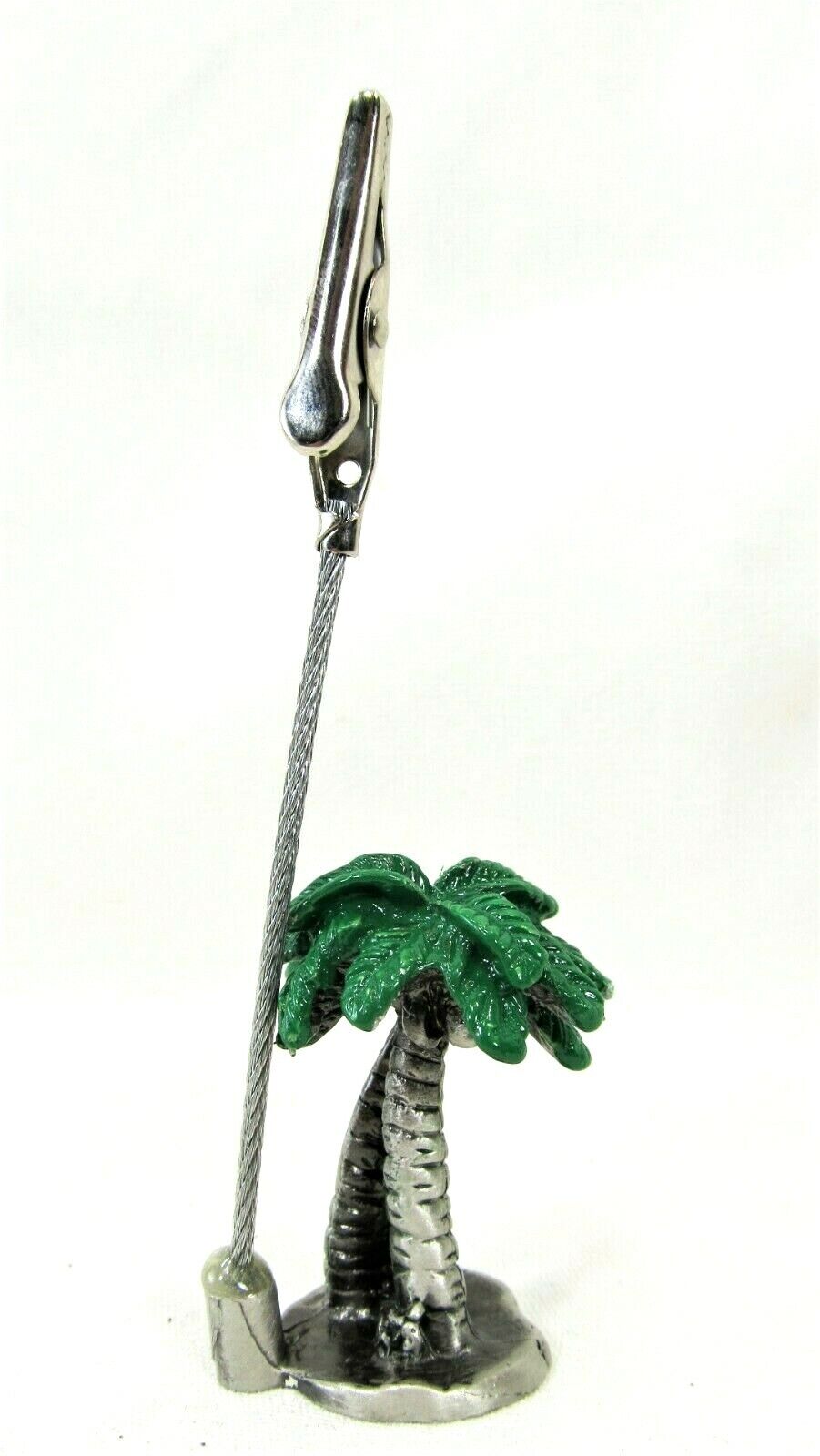 Palm Trees Painted Pewter Memo Clip