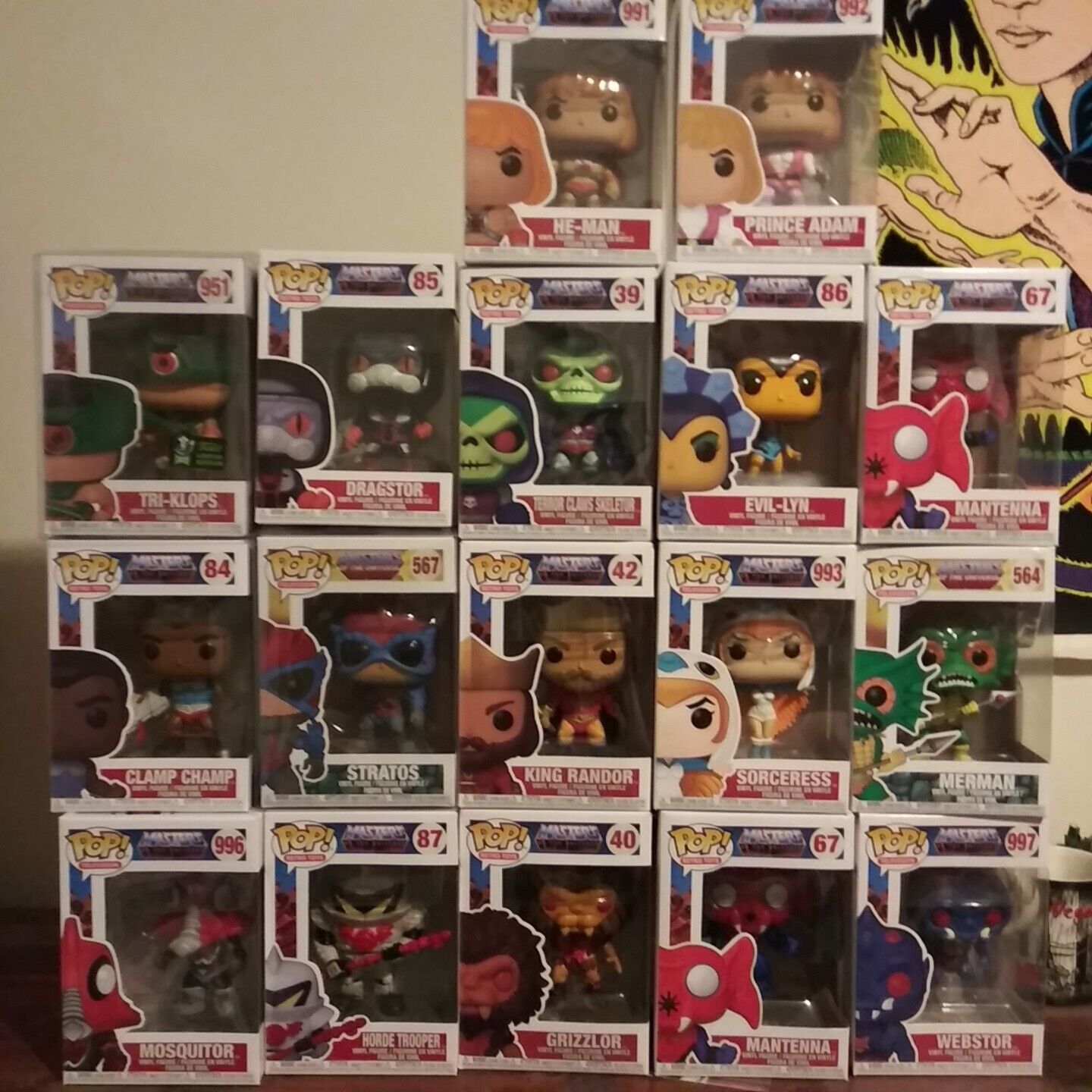 masters of the universe funko pop lot 17 brand new