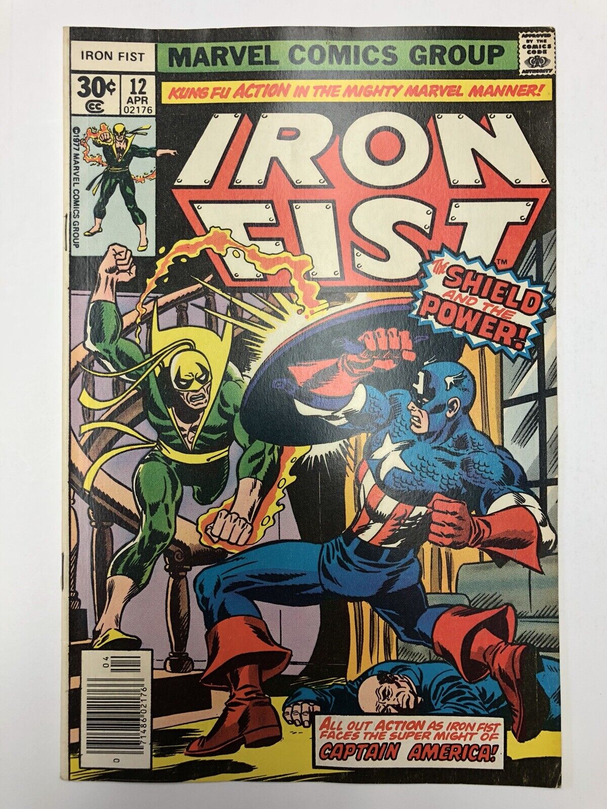 Iron Fist #12 VF Captain America Wrecking Crew 1977 Bronze Age Marvel Comics