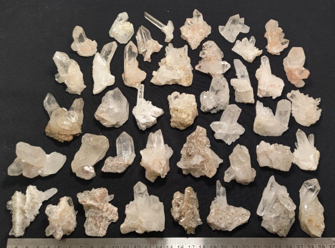 beautiful lot of indian himalayan quartz crystal natural minerals stones 296