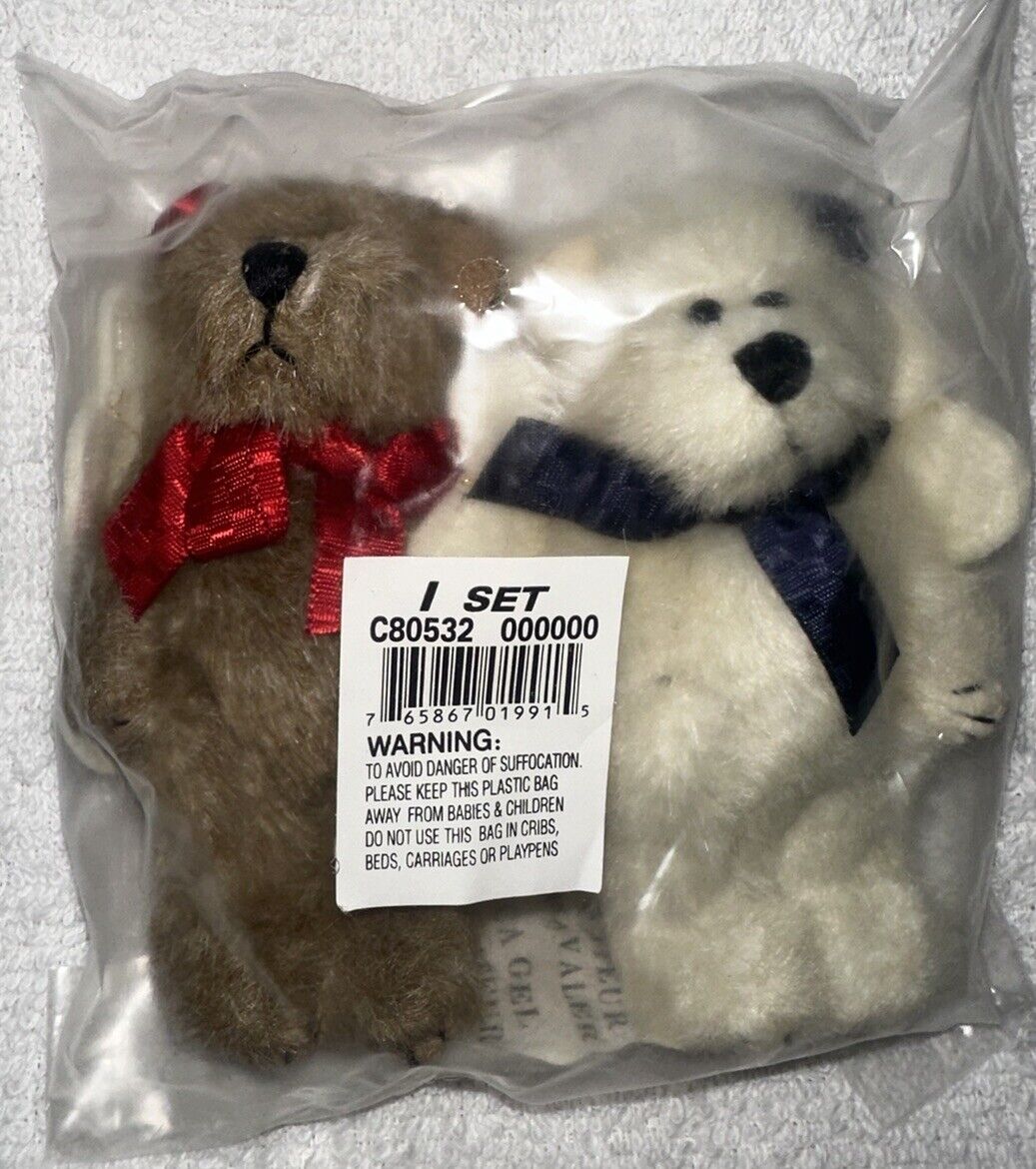 Boyd’s Bears Set Of 2 Angel Bear Ornaments 4 Inch- Sealed Bag