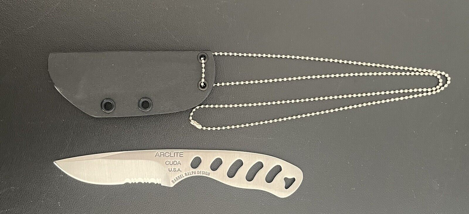 RARE CAMILLUS USA CUDA ARCLITE DARREL RALPH CUSTOM￼ TACTICAL KNIFE W/ SHEATH