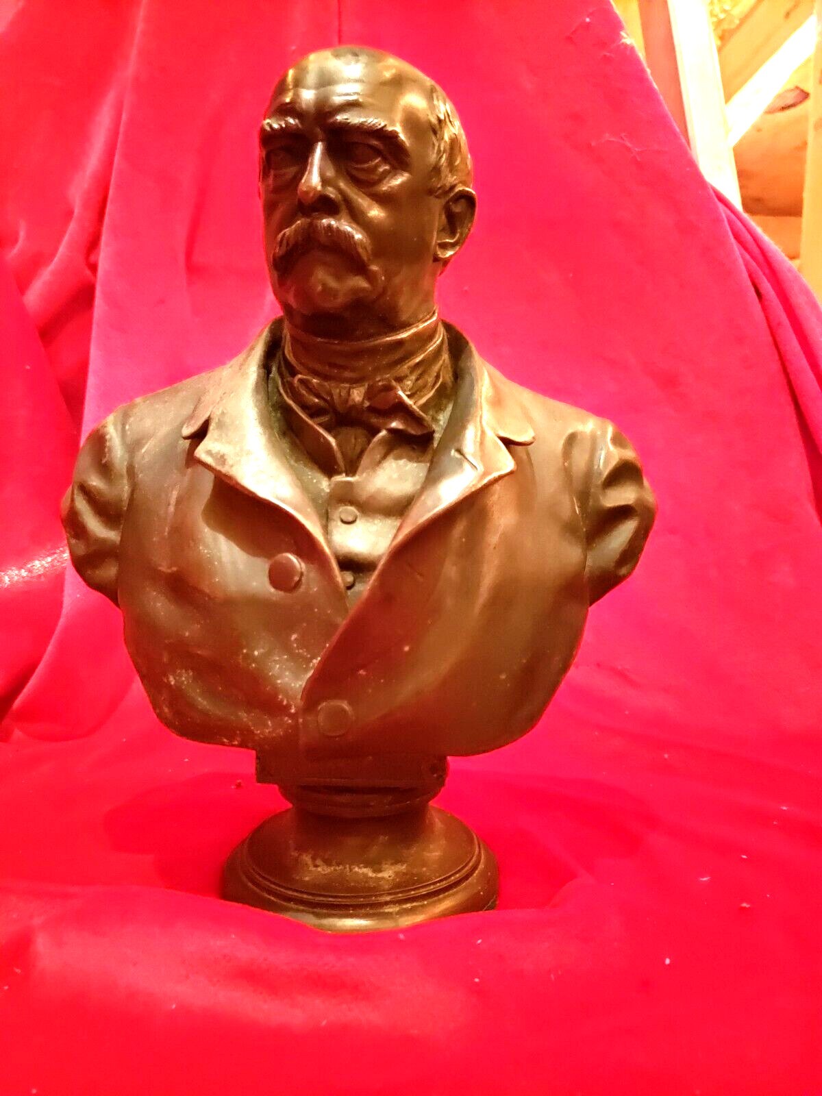 Rare ORG. WW1 Chancellor Otto von Bismarck Bronze Statue Fritz Schaper 1885
