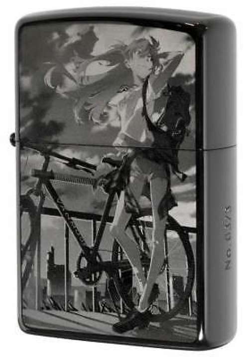 Zippo Lighter Neon Genesis EVANGELION Collection Asuka The bicycle Japan        