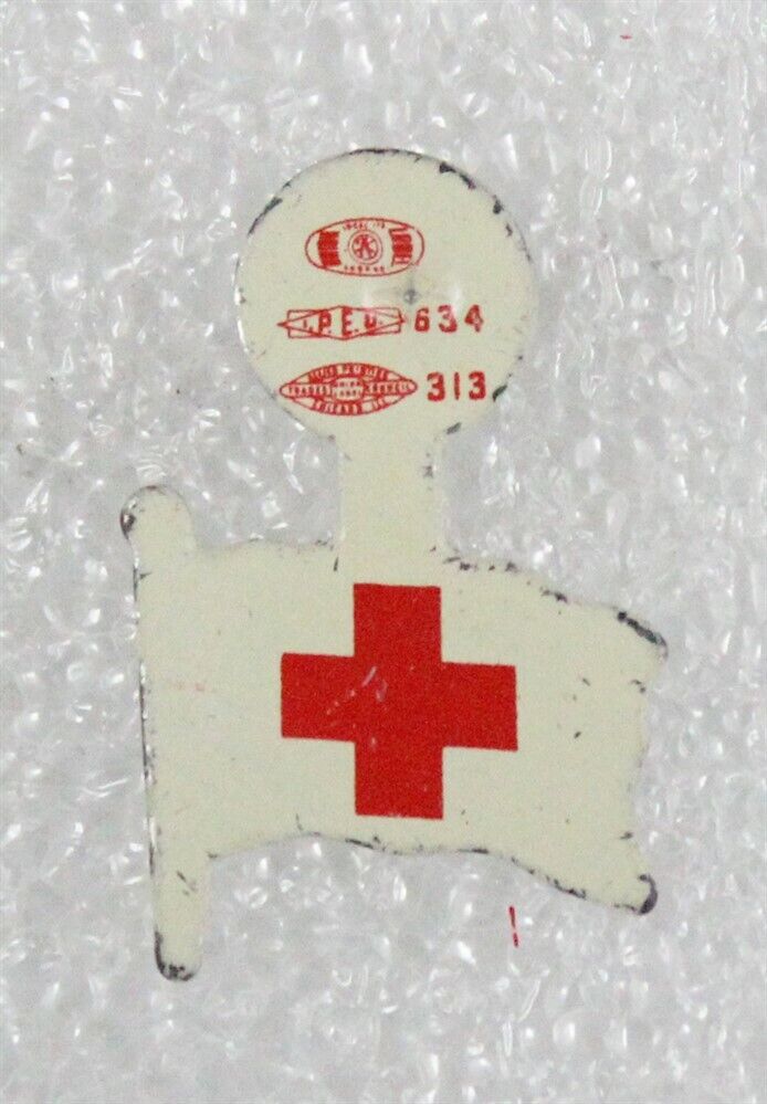 Red Cross: Fund Raising Flag - NO Pole or Rope (fold-tab button)