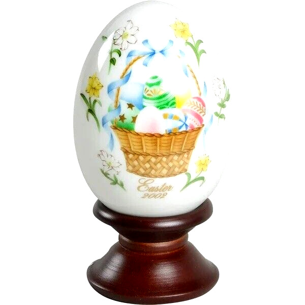 Noritake Easter Egg 2002 Limited Edition 32ND Stand Bone China M120 \