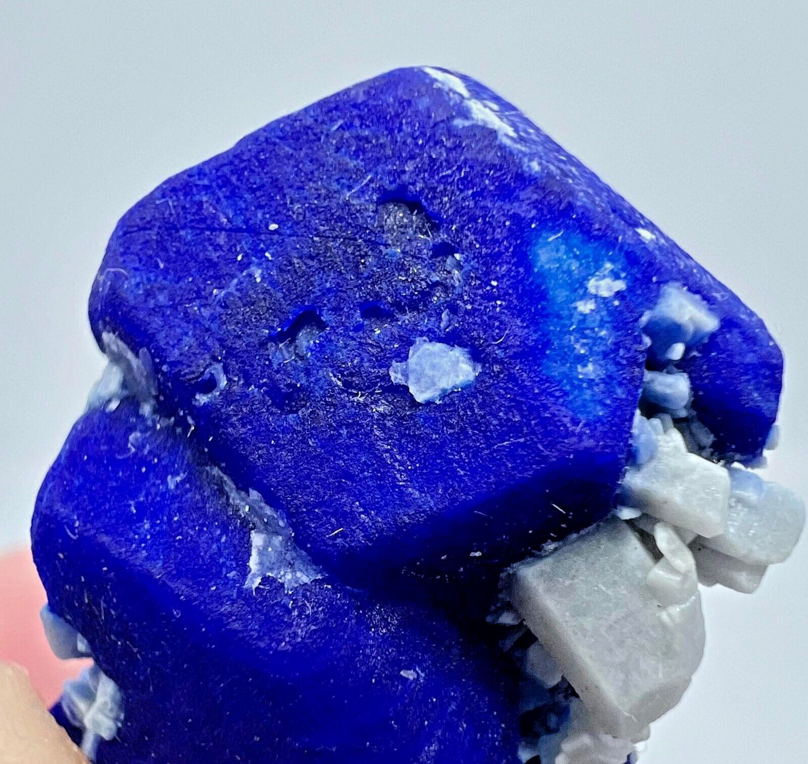 56 Carat Royal blue lazurite twin crystal from Badakhshan ,  Afghanistan