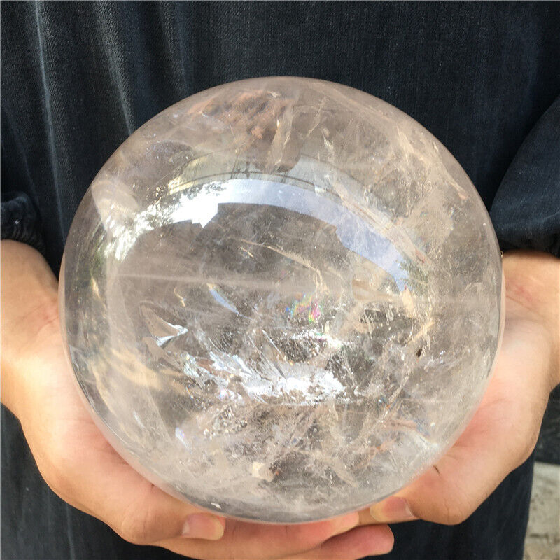 15.7LB Natural smokey Quartz Sphere Crystal Ball Reiki Healing ET573--0