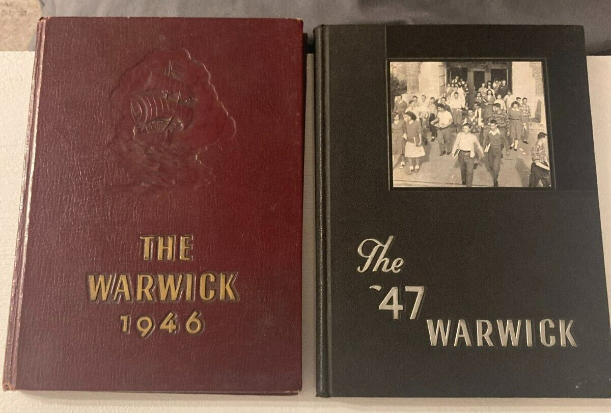 1946-1947 NEWPORT NEWS VirgInia THE WARWICK High School MORRISON YEARBOOKS (2)