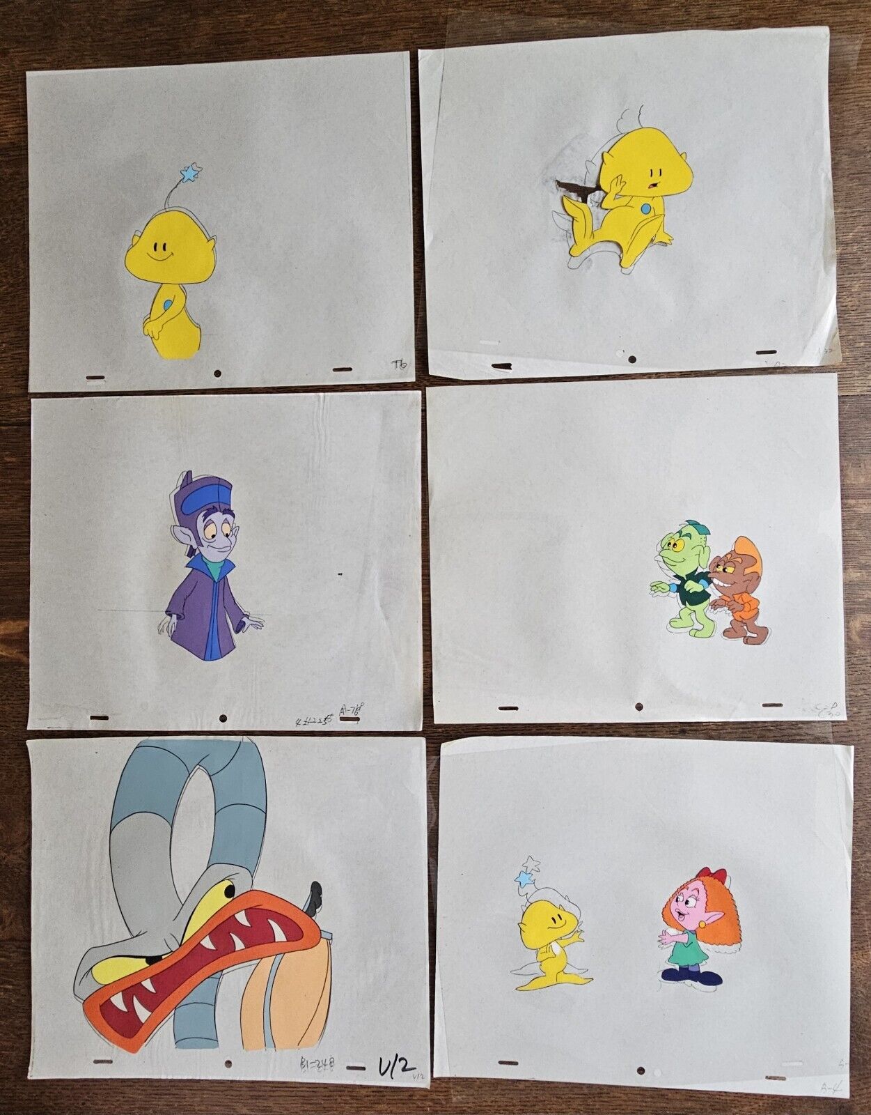RARE 1992-1993 TWINKLE THE DREAM BEING ANIMATED PRODUCTION CEL CARTOON SERIES