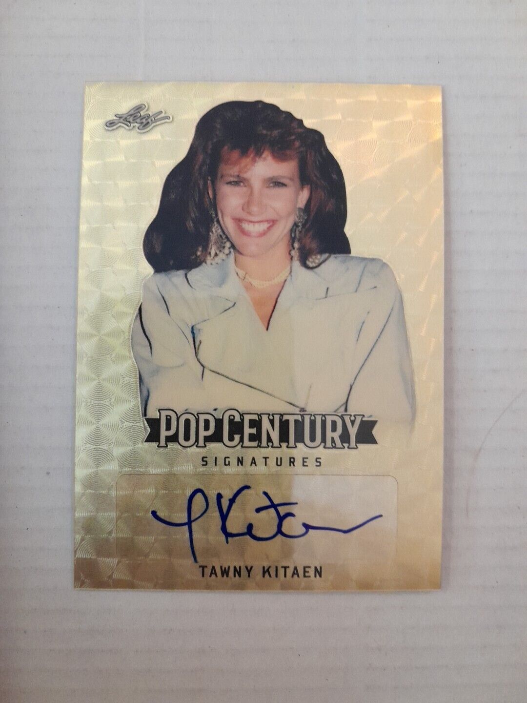 Tawny Kitaen 1/1 Super Prismatic Gold Autograph Card 2018 Leaf Pop Century