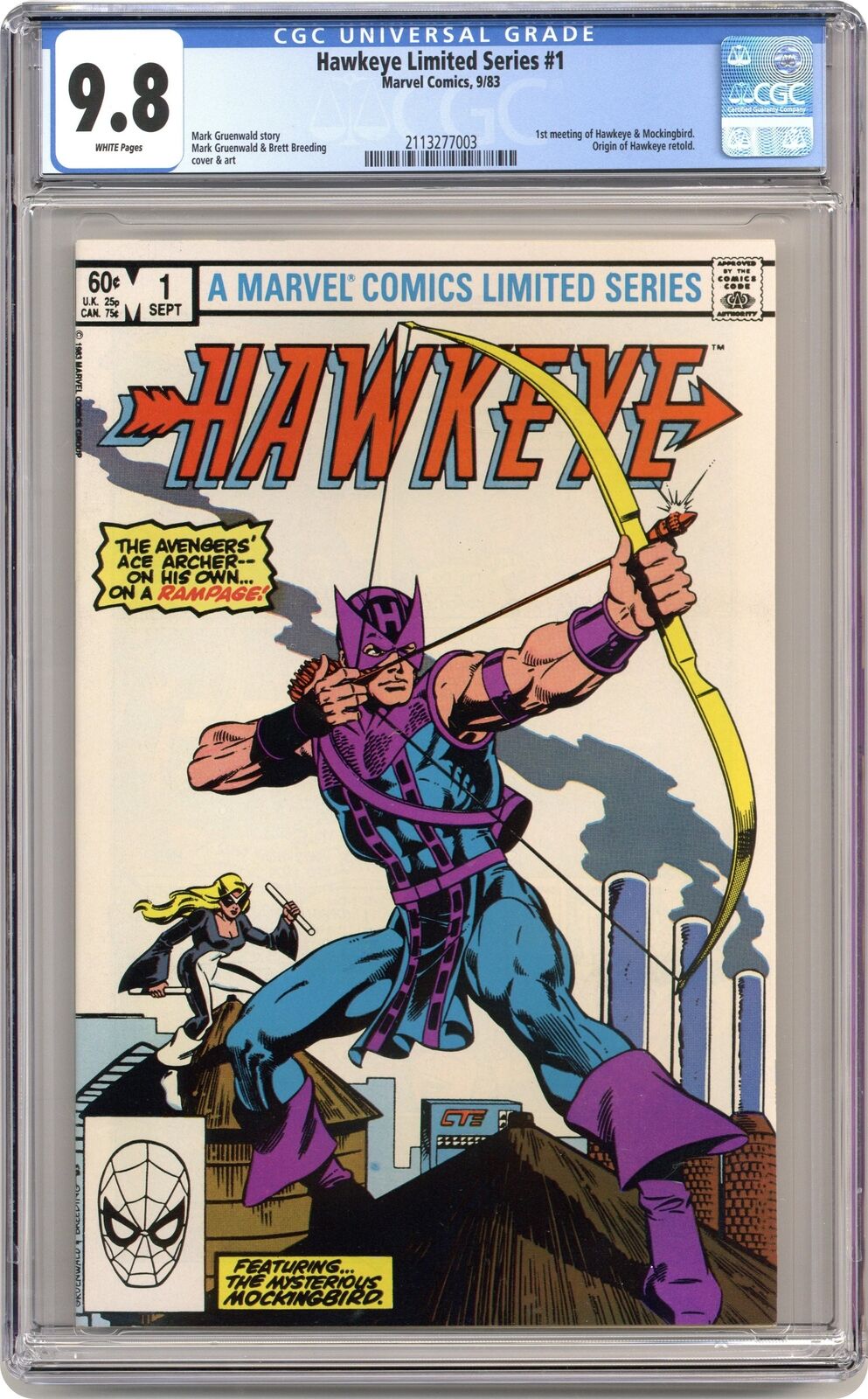 Hawkeye 1D CGC 9.8 1983 2113277003