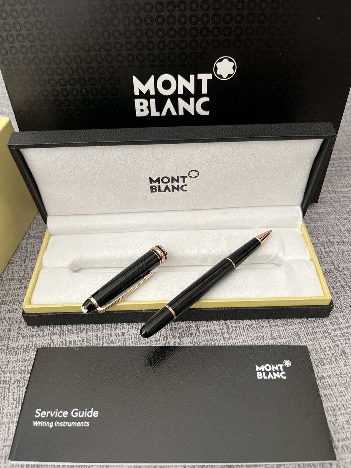 Montblanc Gold Finish Meisterstuck Classique Luxury Rollerball Pen 164