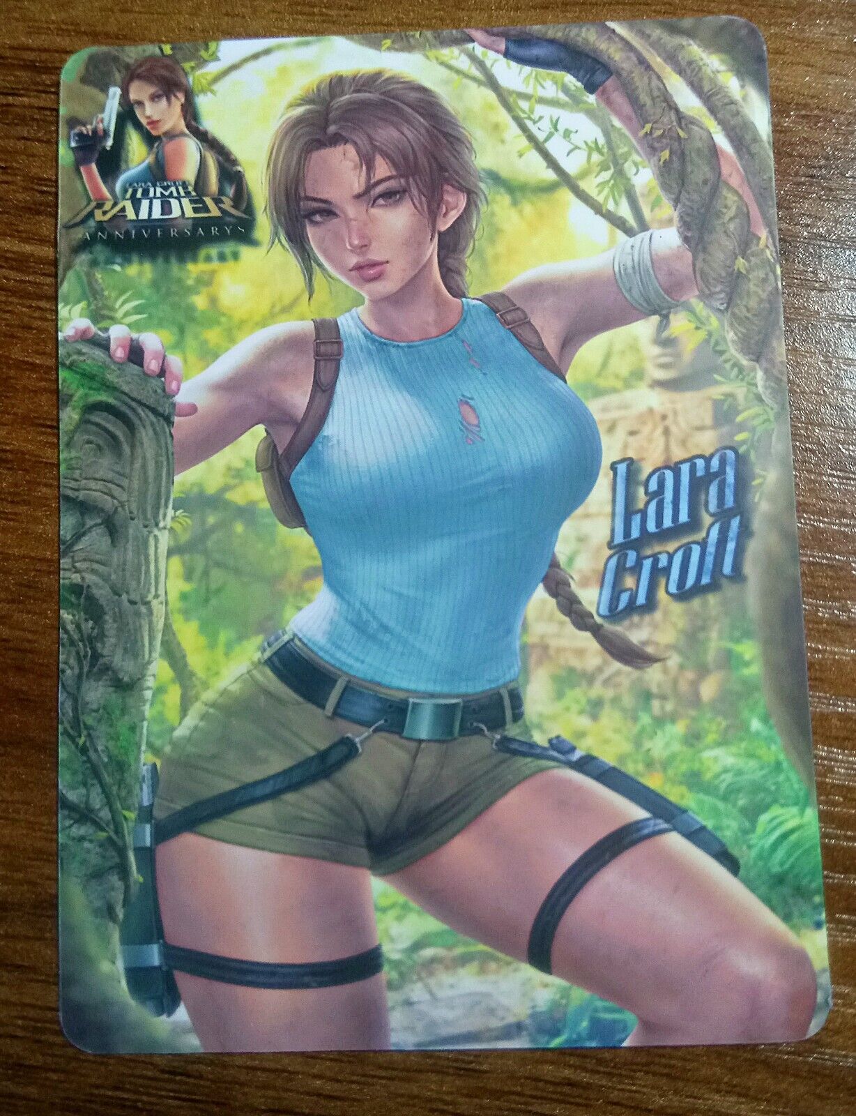 Tomb Raider Anniversary, Custom Art Card, SFW/NSFW, Sexy, Waifu, Double Side