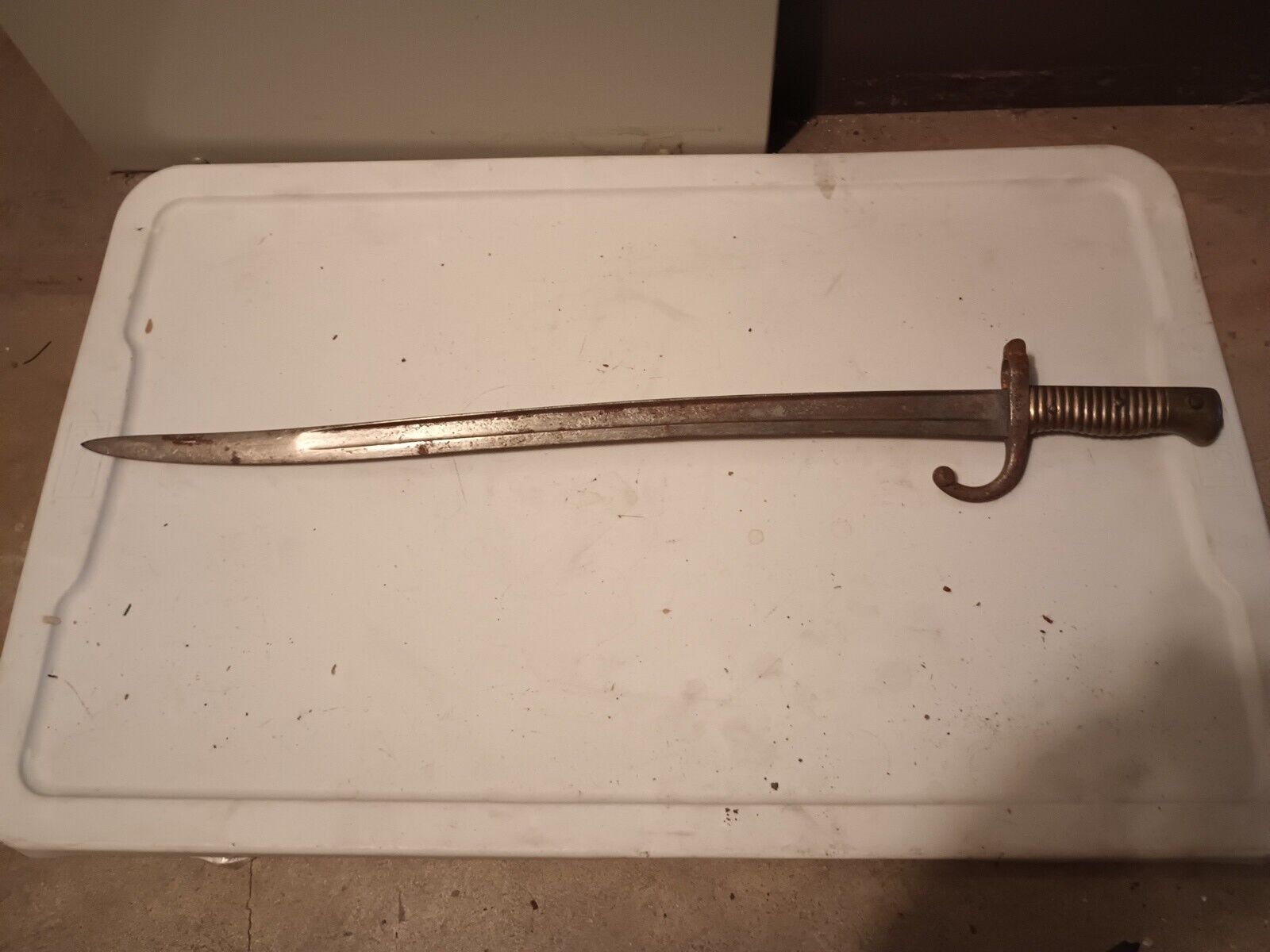 ANTIQUE  CHASSEPOT SIGNED  FRENCH ST ETIENNE SWORD RIFLE