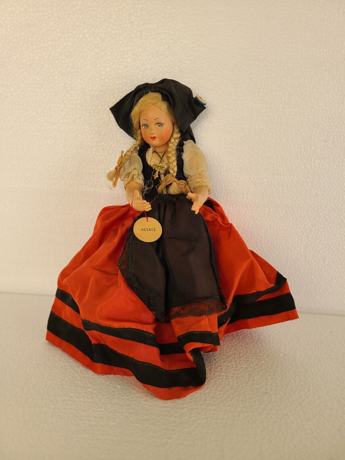 French Celluloid Doll Dress Costume Ethnic Doll L Dress Alsace, 10\