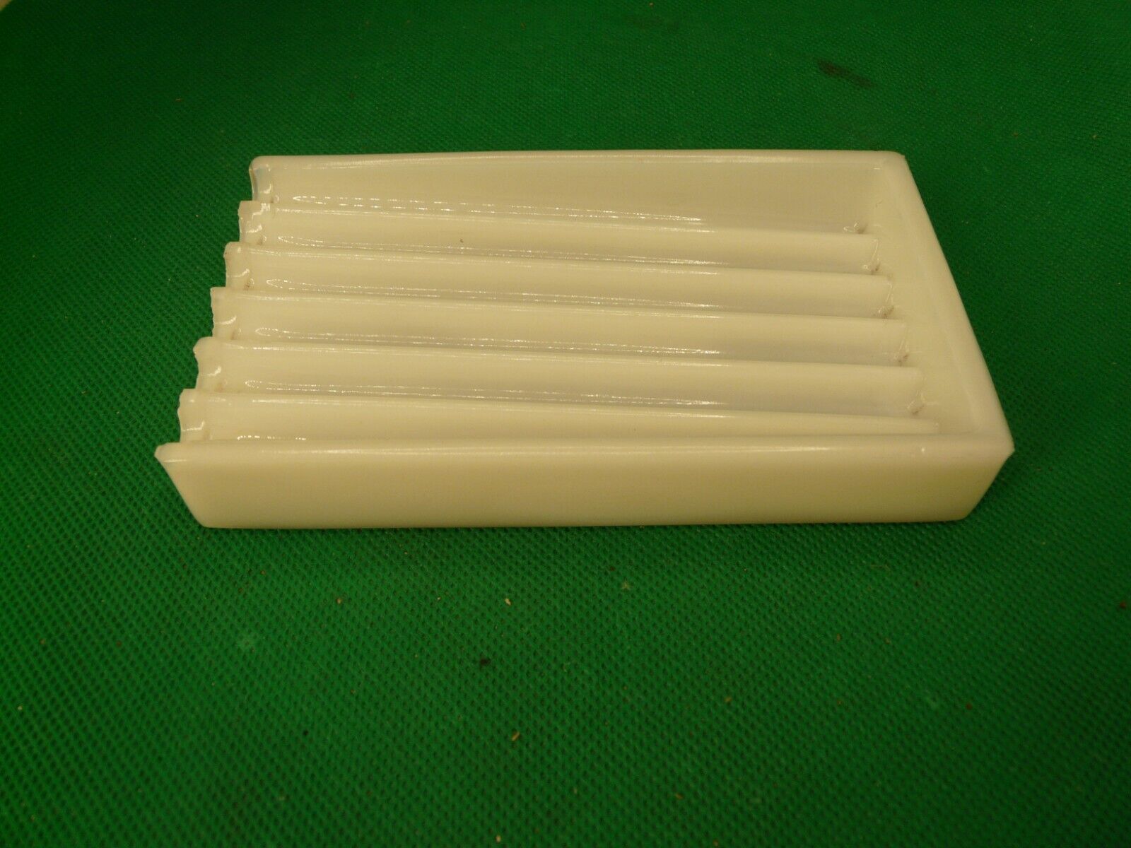 Fluted Milk Glass Dental Organizing Tray--American Cabinet Co--VINTAGE
