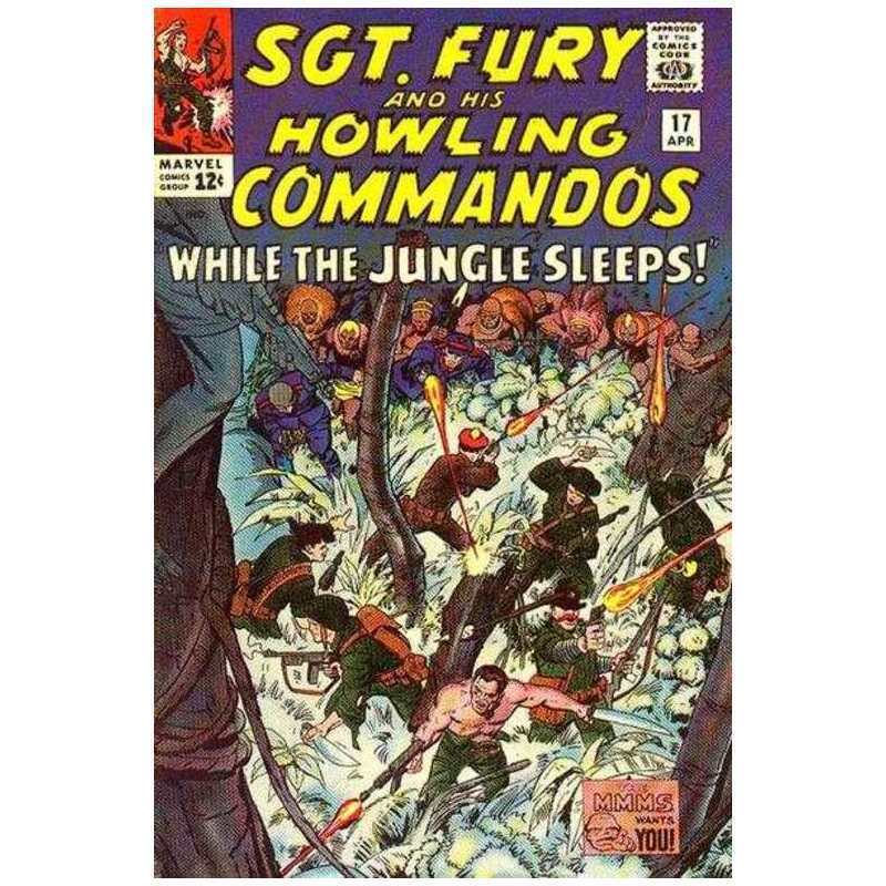 Sgt. Fury #17 in Fine minus condition. Marvel comics [m\'