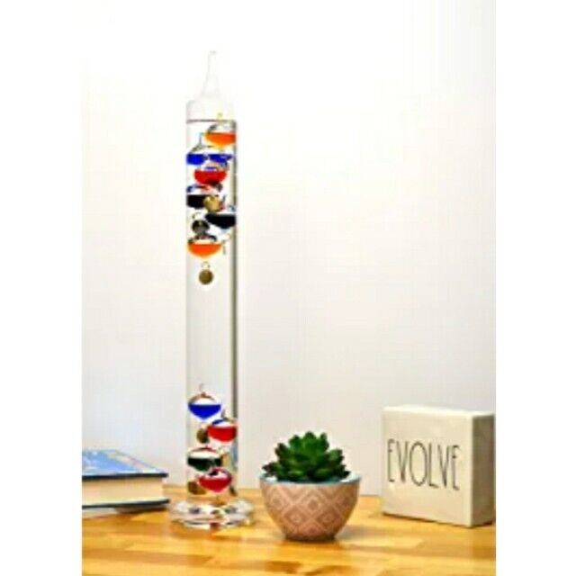 GALILEO THERMOMETER 17 INCHES TALL by GIFT ESSENTIALS GEGL17 DESK OFFICE HOME