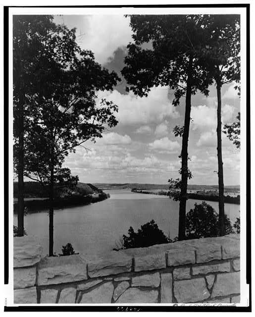 Photo:Ohio River,Observation Point,Cloverport,Landscape,Nature,April c1938