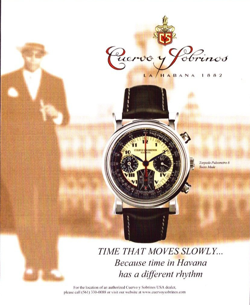 2007 Print Ad Men\'s Watches Cuervo Y Sobrinos Torpedo Pulsometro 8