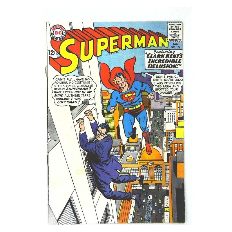 Superman (1939 series) #174 in Fine minus condition. DC comics [a: