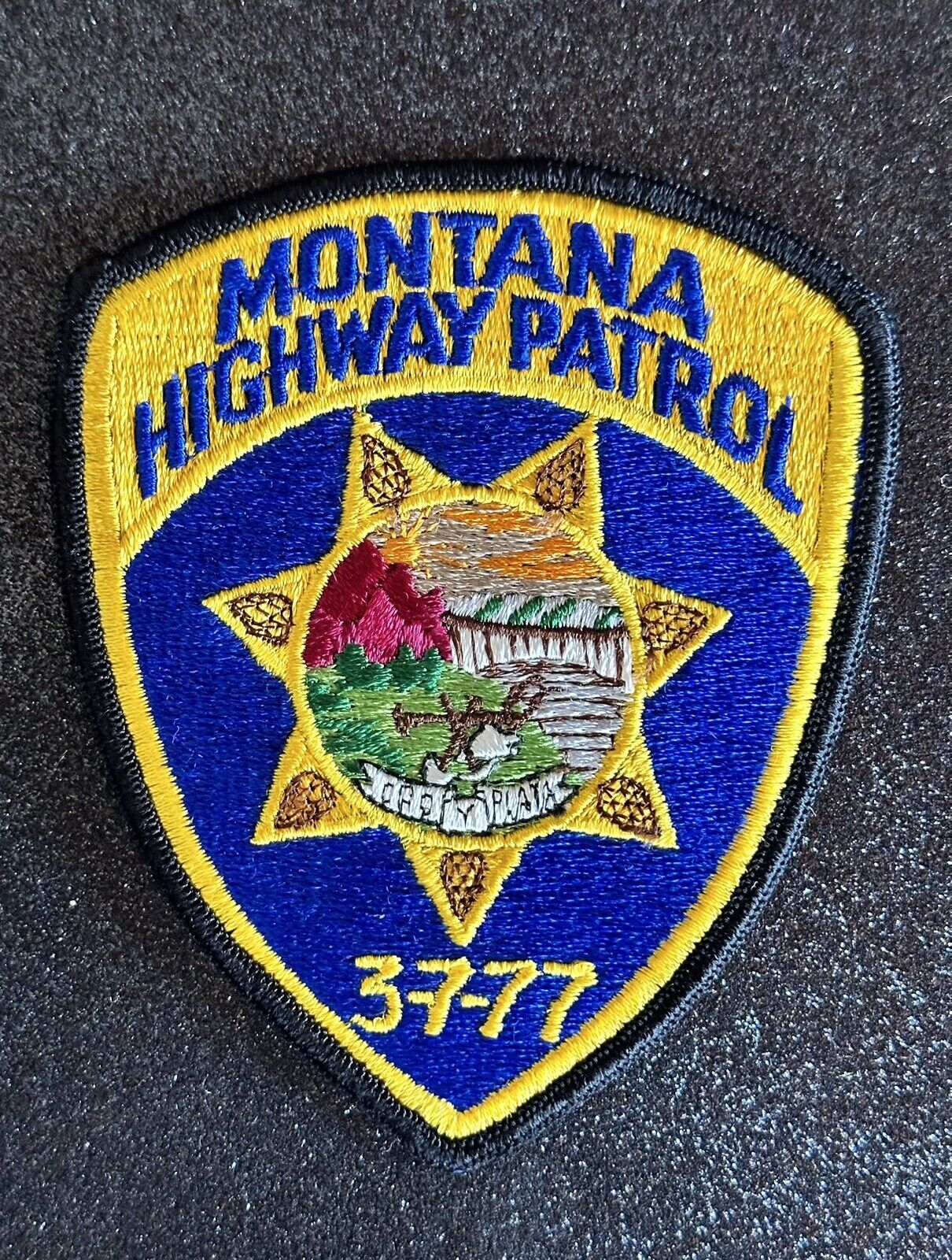 Montana Highway Patrol  Shoulder Patch MT 2nd Issue ~ Vintage