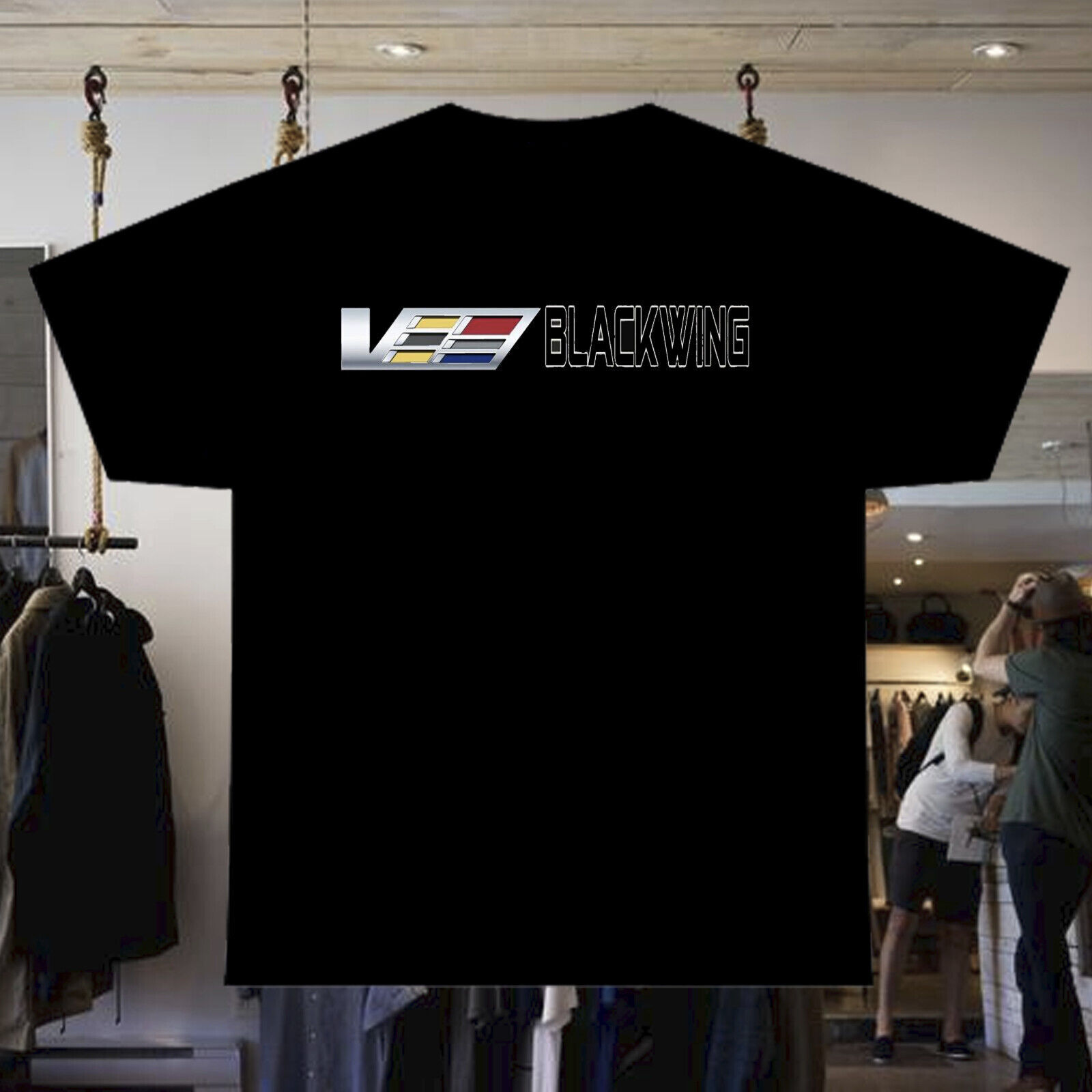 New Cadillac Racing Blackwing Logo Men\'s T-Shirt USA Size S-5XL Tee