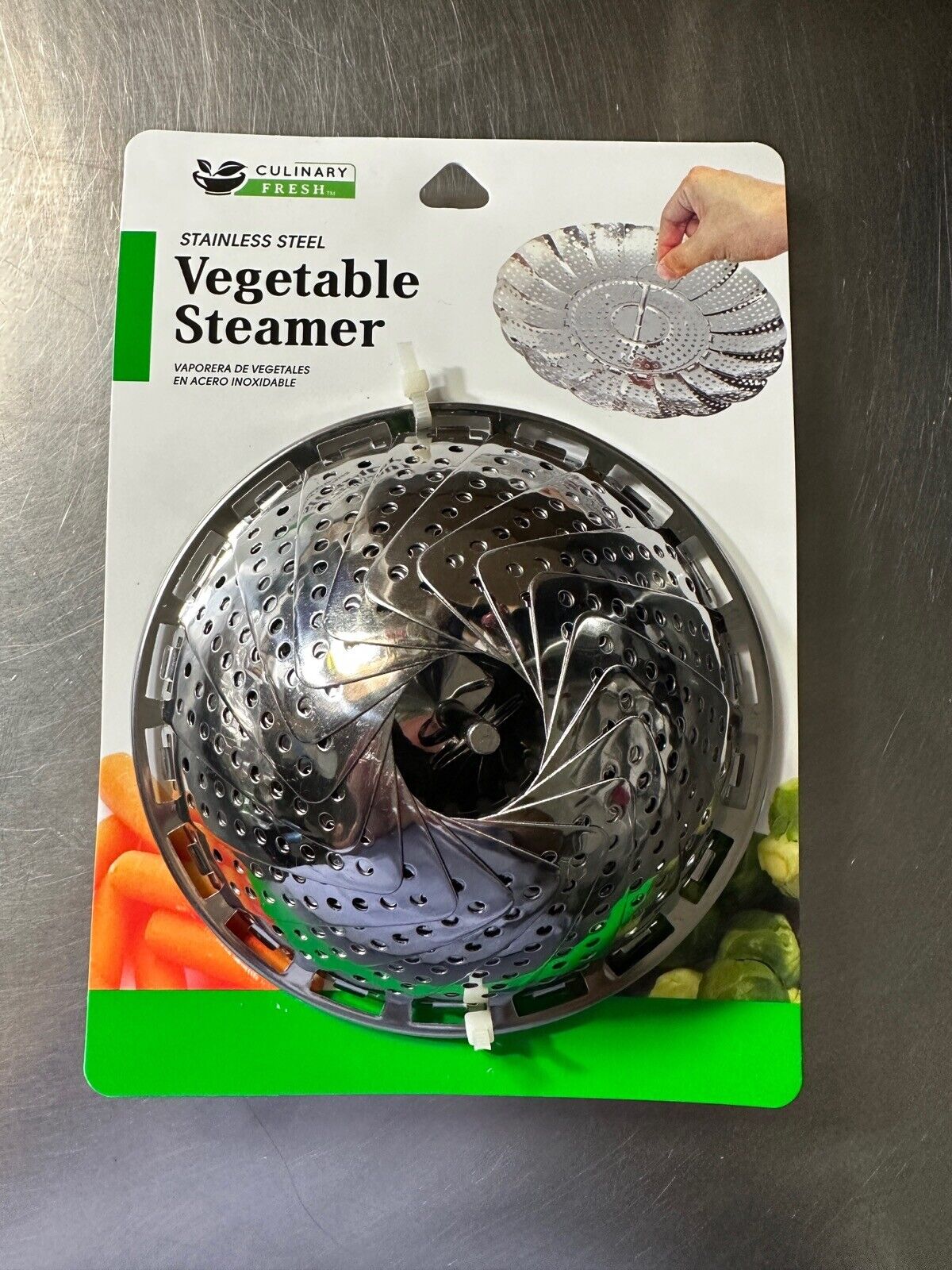 Culinary Fresh Stainless Steel Vegetable Steamer New In Pack