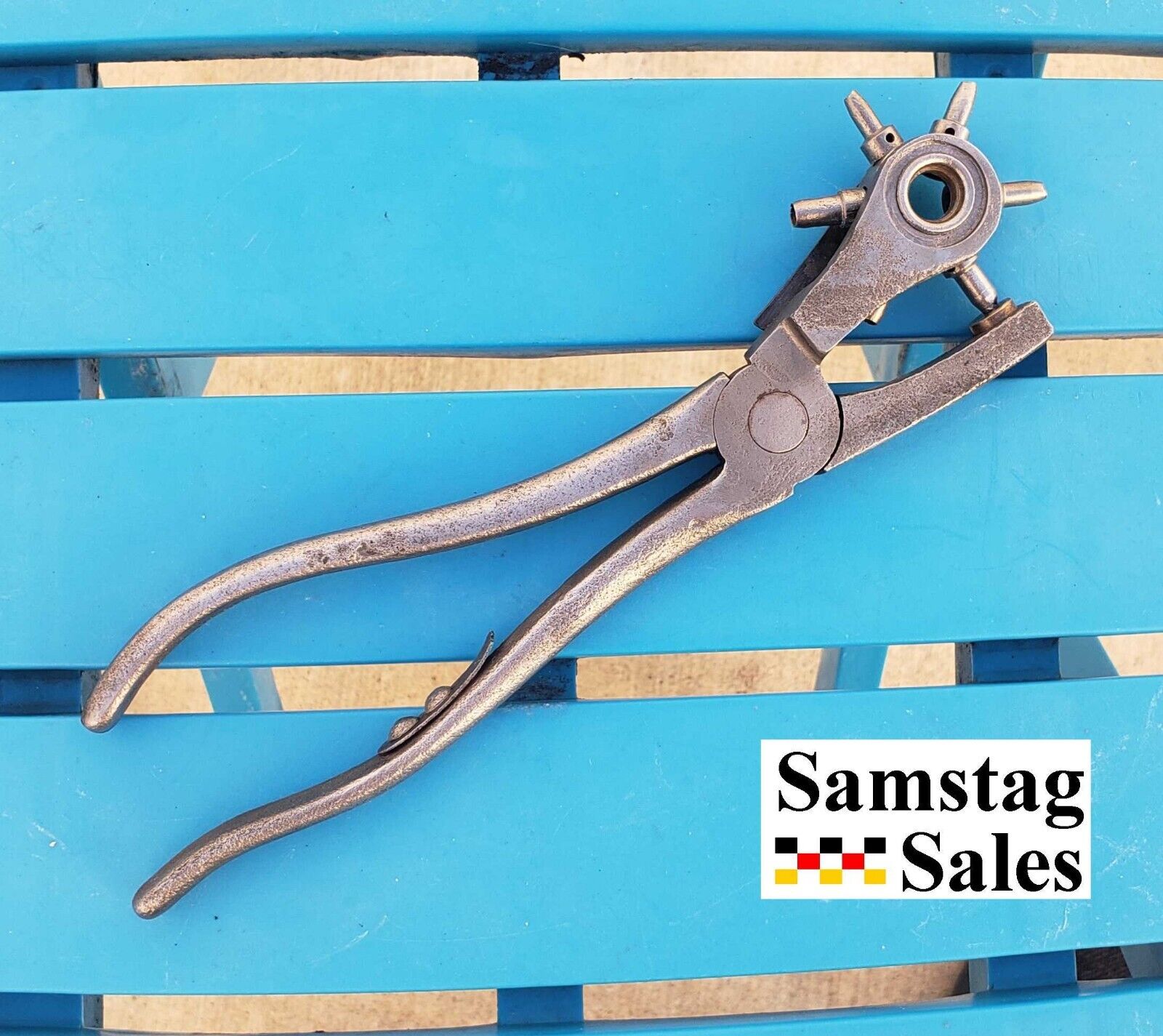 Old Rotating Leather Punch Pliers for Parts Needs Restoration
