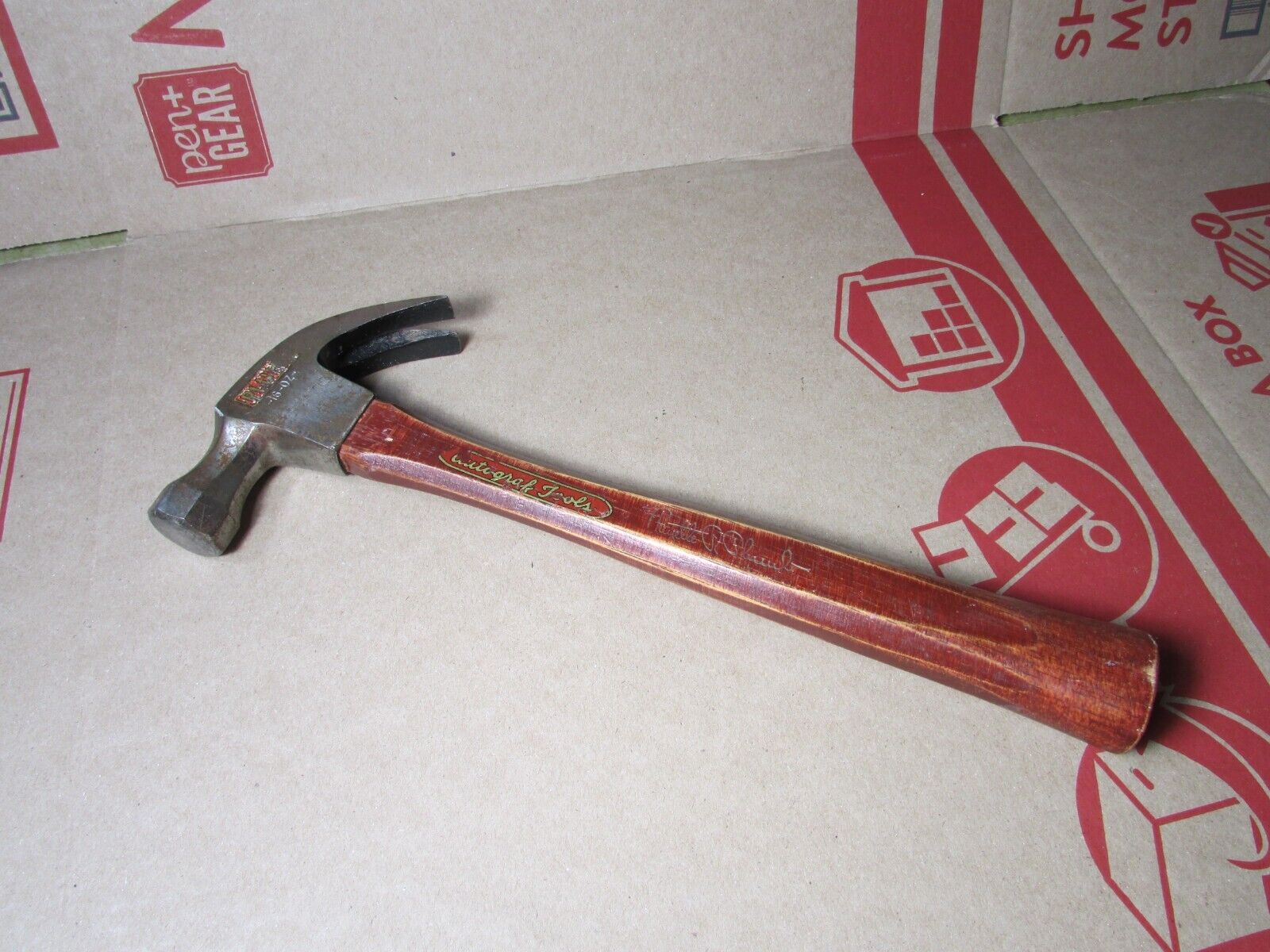 Vintage Plumb 16 oz Claw Hammer - Autograf Tools - Fayette R Plumb
