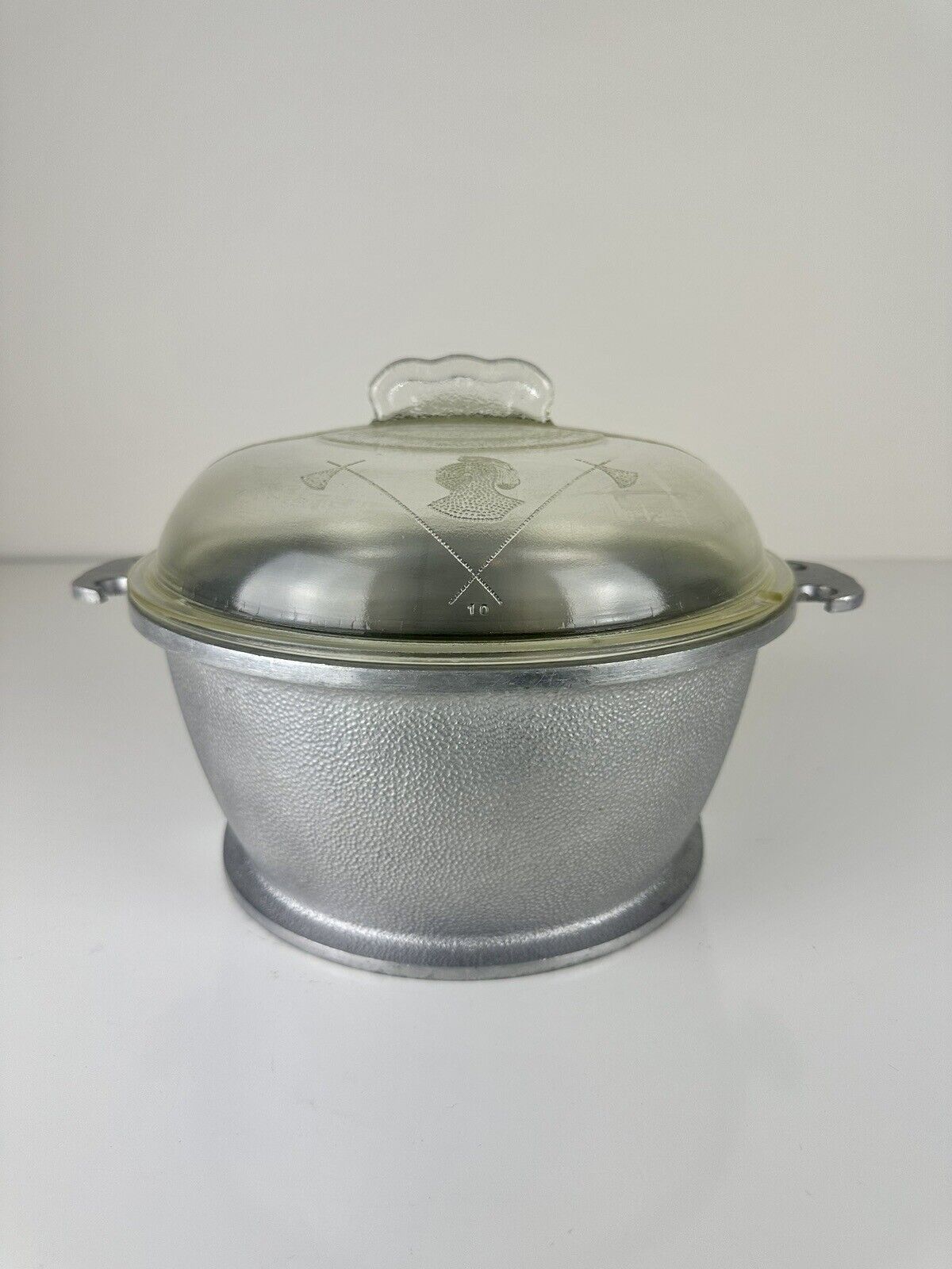 Vintage Guardian Service Ware Aluminum 1 Quart Glass Covered Dome Cooker