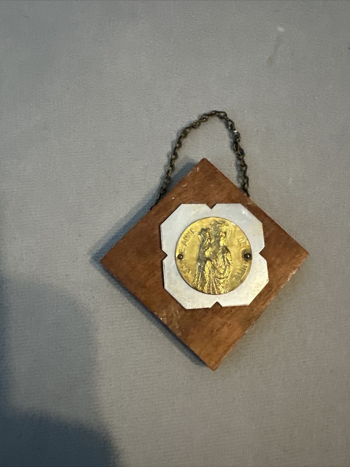 St. Anne De Beaupre Bronze Medallion 2”X 2”