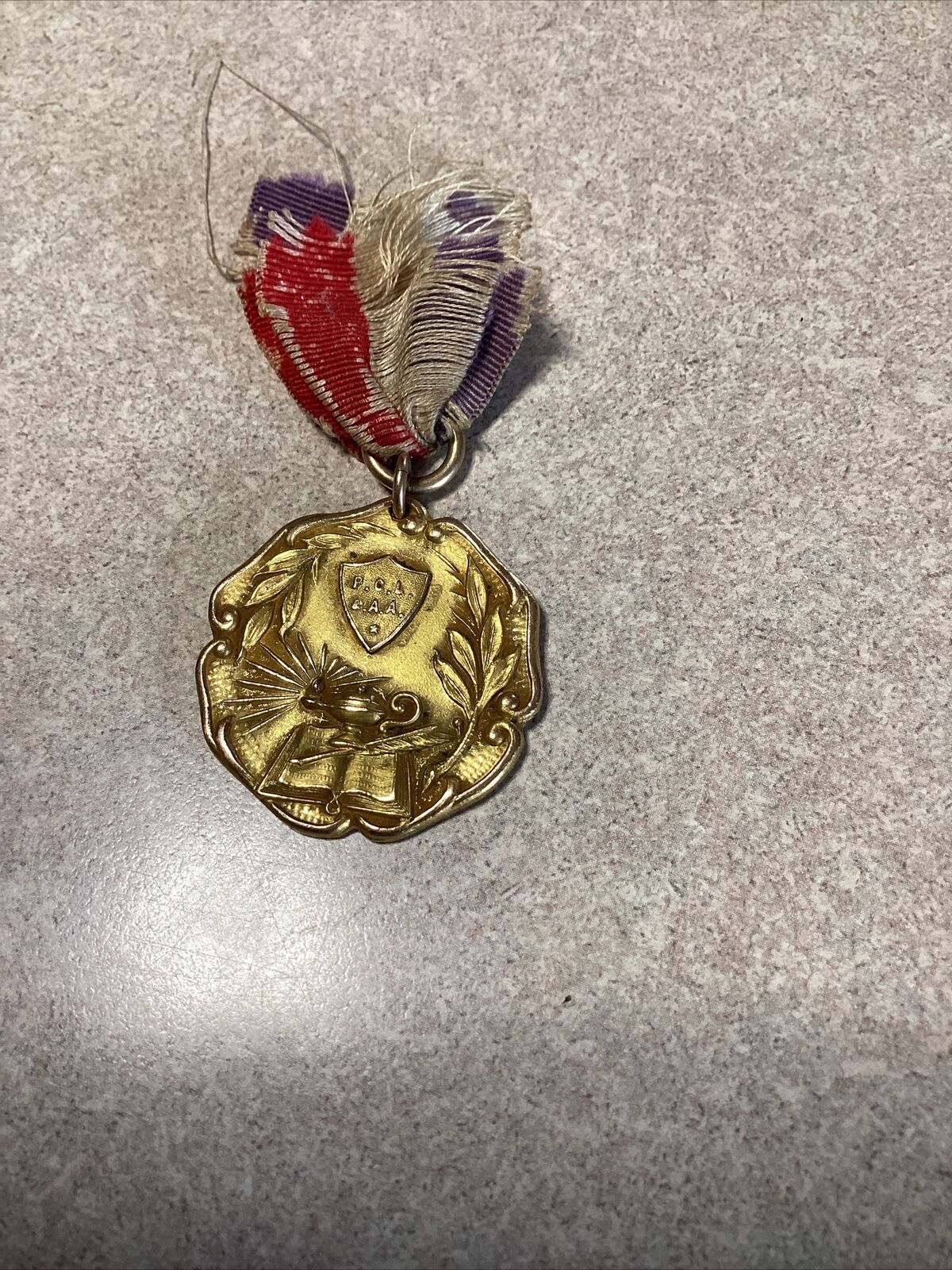 Antique Gold Filled 1st Prize Medal 1922