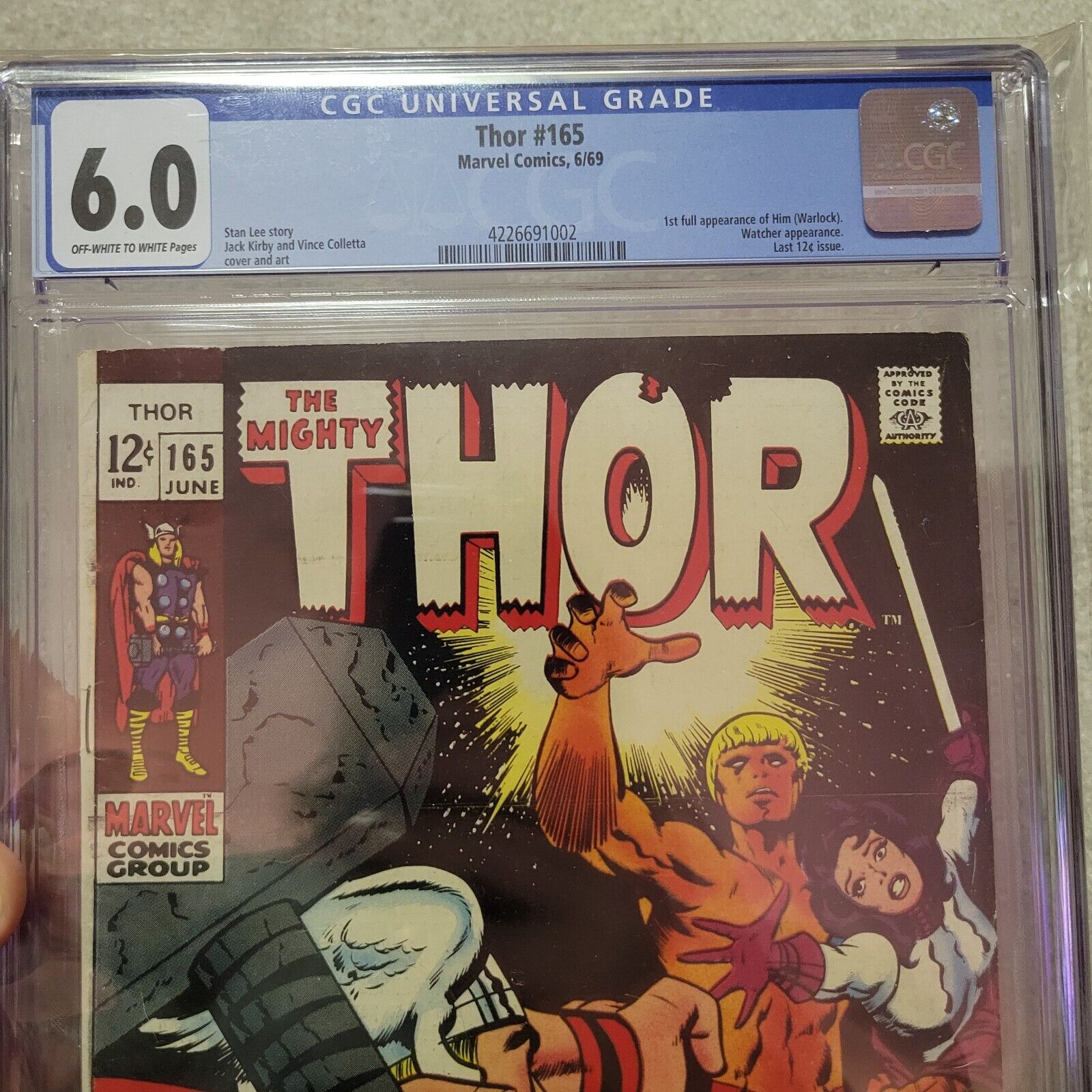Thor #165 from 1968 1st appearance of HIM