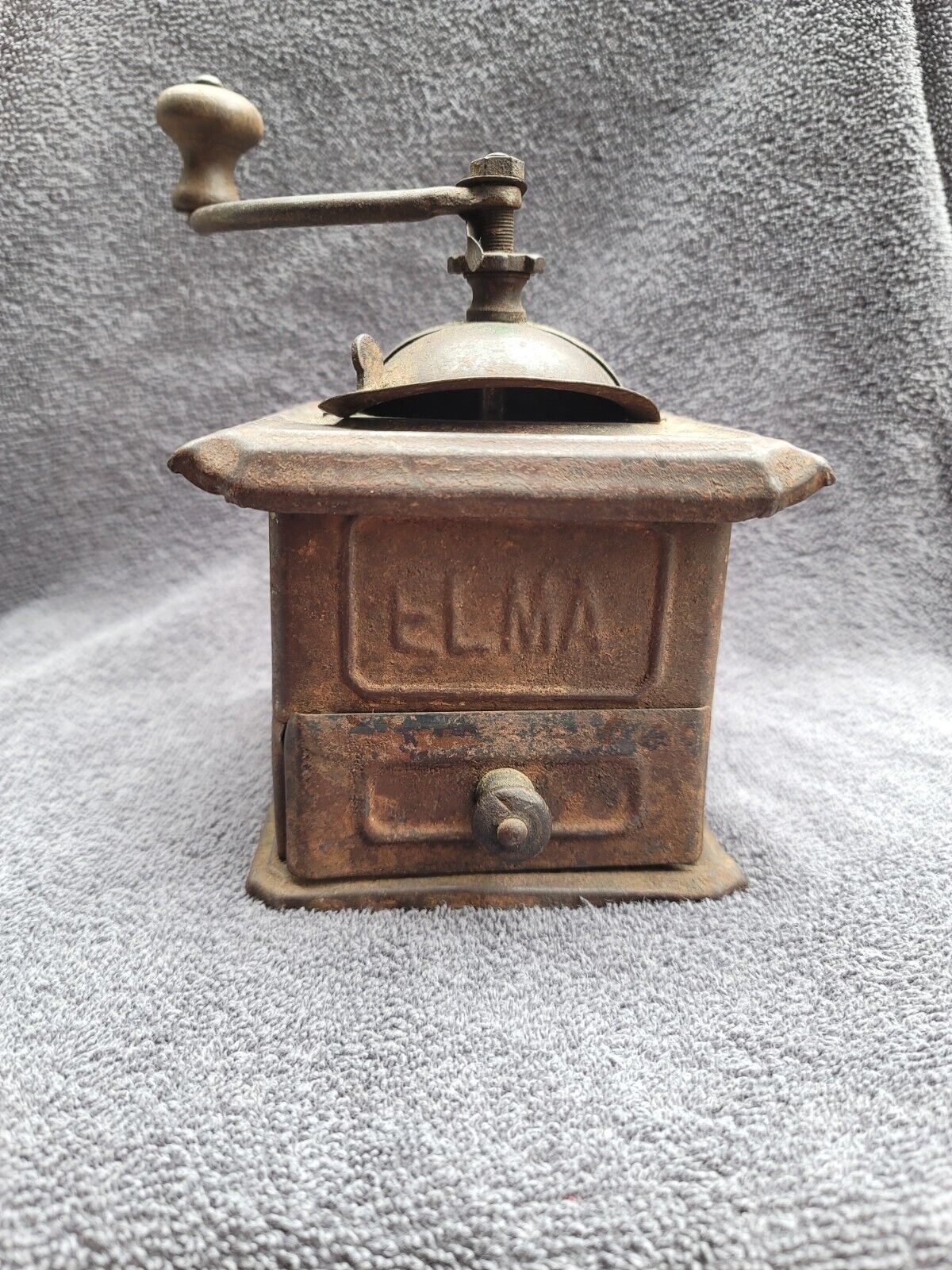 Antique Elma Coffee Metal Hand Grinder