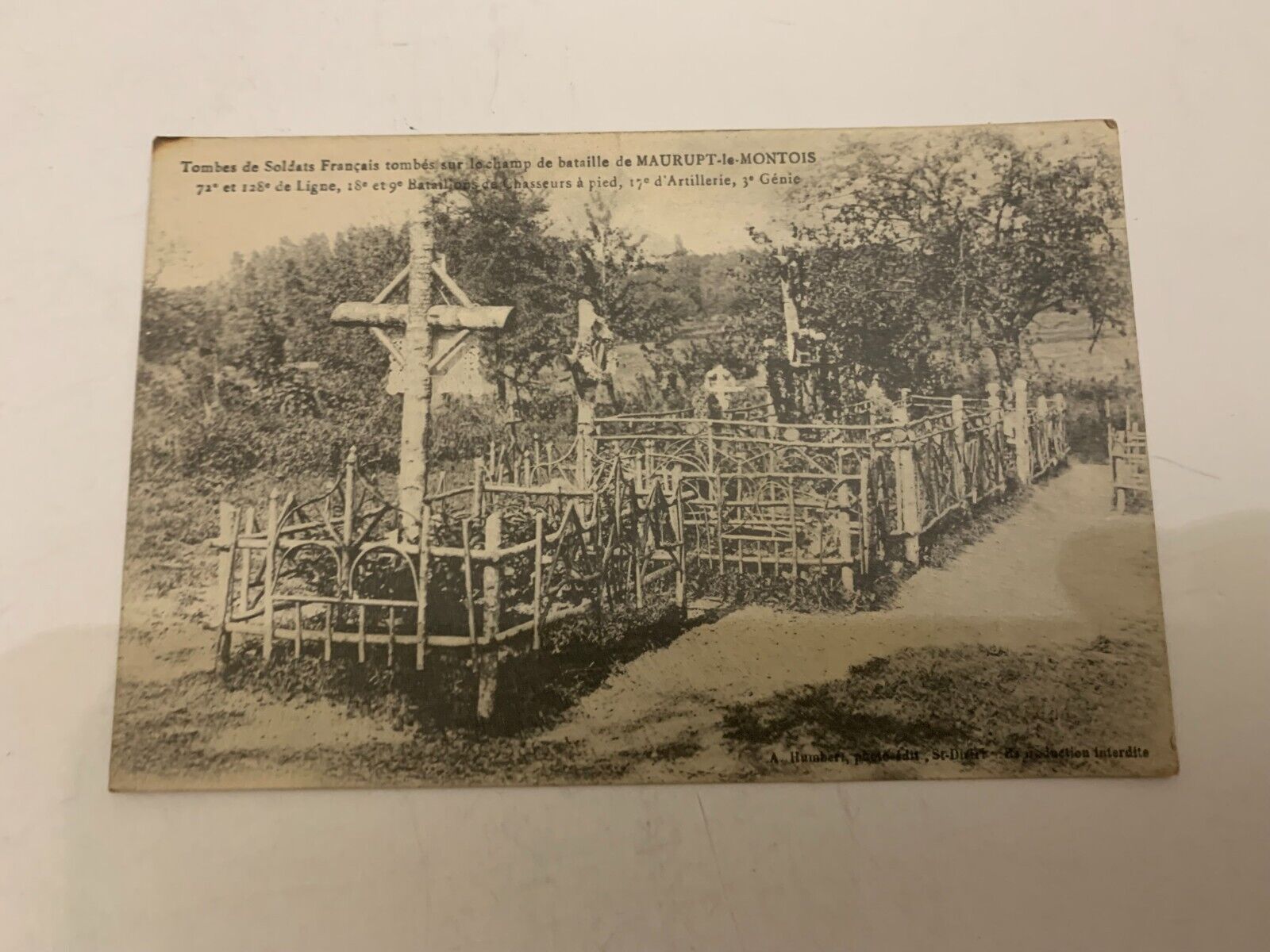 1914-1918 WWI Tombs Of Soldiers France Postcard