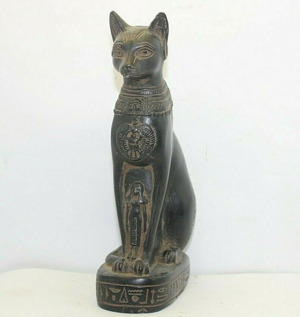 RARE ANCIENT EGYPTIAN ANTIQUE Bastet  Cat Bast Statue Stone Egypt History