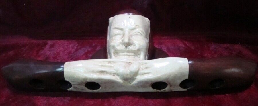 Carrier pipe Figurine Devil Satan Bar Porcelain Enamels