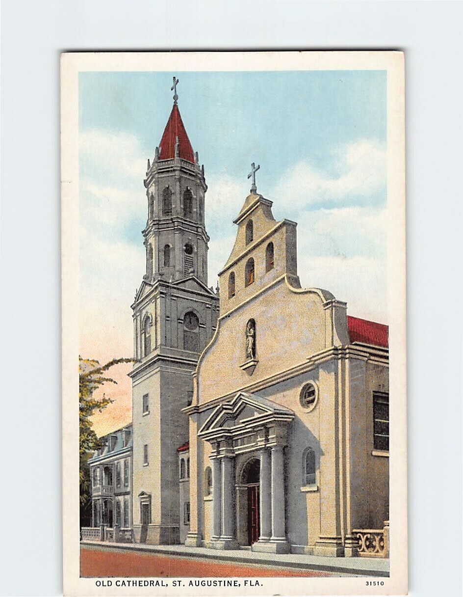 Postcard Old Cathedral St. Augustine Florida USA