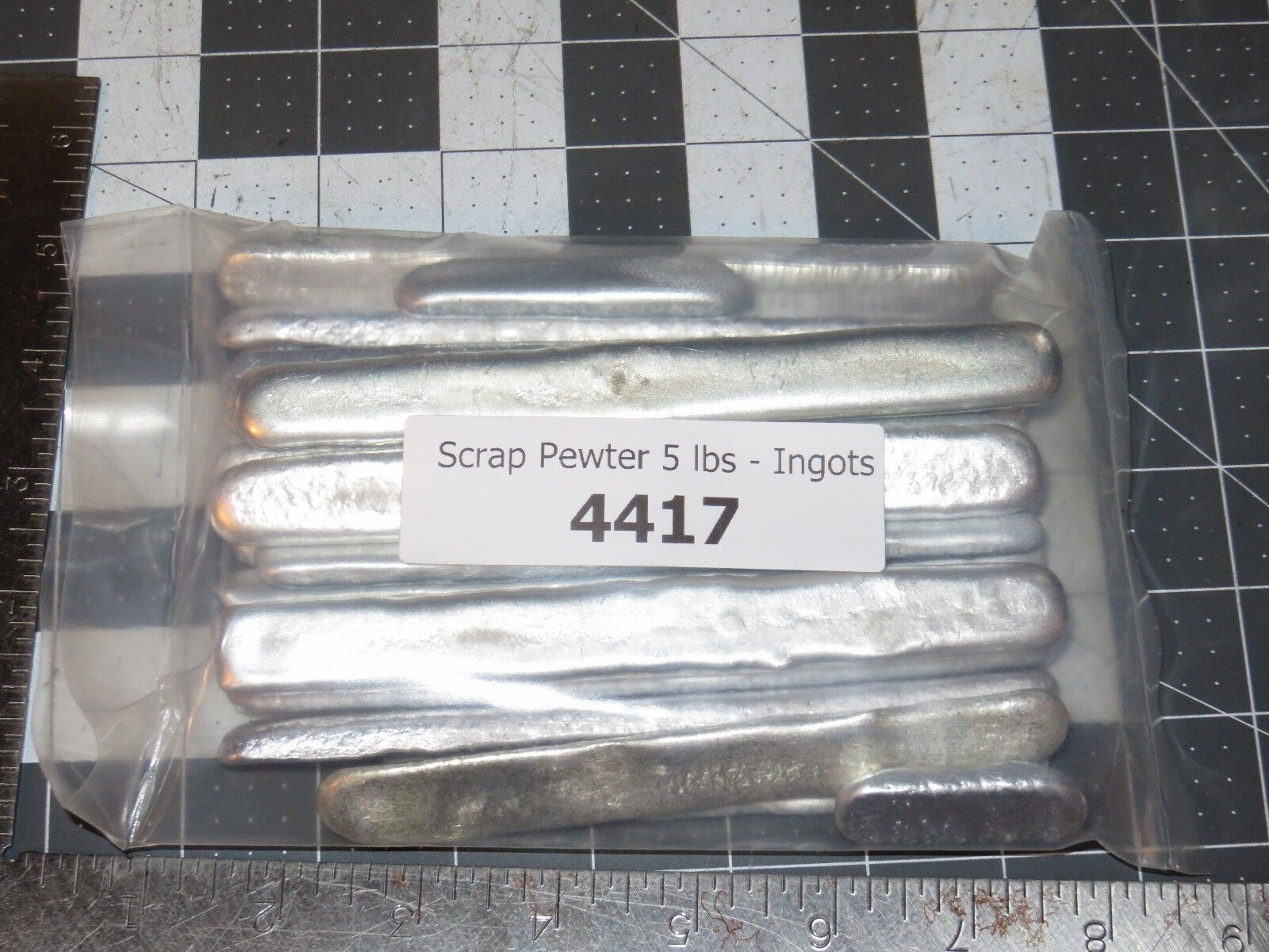 Scrap Pewter 5 lbs  - Ingots - Reloading - Casting  - Crafts 