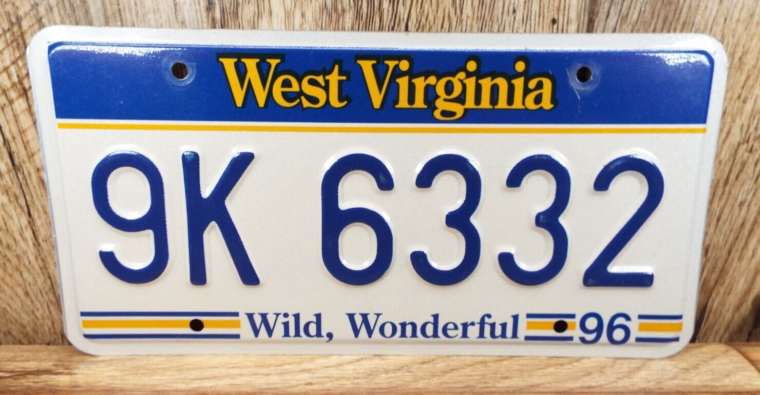 VINTAGE 1990\'S West Virginia License Plate VG MAN CAVE